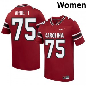 Dayne Arnett #75 Carolina Jersey | Exclusive Garnet College Football Women Swen 52476346