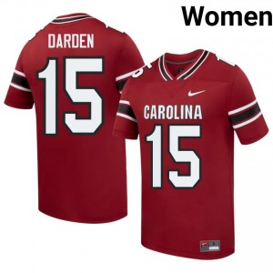 South Carolina Gamecocks Donovan Darden #15 Garnet Jersey | Essential Swen NCAA Football Women Apparel 36566206