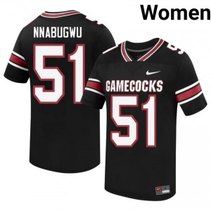 Black Ebubedike Nnabugwu #51 USC Gamecocks Jersey | Women High School Football Fresh Embroidery 24061138