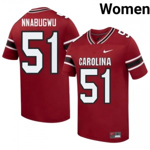 Ebubedike Nnabugwu #51 Fighting Gamecocks Jersey | Pro-Grade Garnet College Football Women Swen 30483833