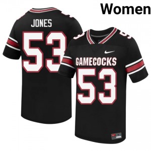 Officially Licensed Ernest Jones #53 USC Gamecocks Black Jersey | Women University Football Embroidery Fan Gear 60828406