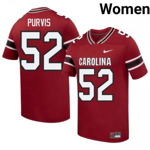 Elite Thread Hank Purvis #52 USC Gamecocks Garnet Jersey | Women University Football Stitch Fan Gear 69756850
