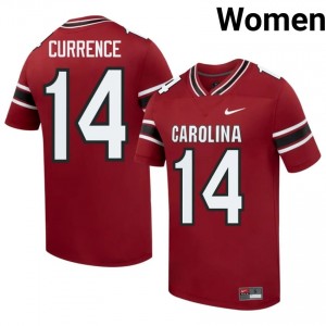 Elite Thread J'Zavien Currence #14 SC Gamecocks Garnet Jersey | Women University Football Stitch Fan Gear 33349262