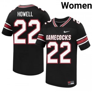 #22 Jawarn Howell Gamecocks Black Jersey | Alumni Embroidery Women Player Football Gear 98132782