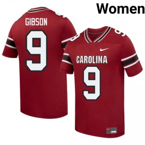 Gamecocks Jayden Gibson #9 Garnet Jersey | Premium Swen NCAA Football Women Apparel 73509946