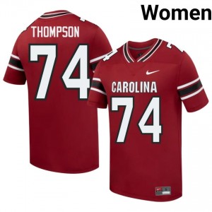Josiah Thompson #74 UofSC Jersey | Pro-Grade Garnet College Football Women Swen 37301588