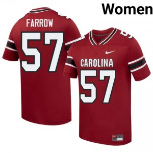 Garnet Kyler Farrow #57 Gamecocks Jersey | Women High School Football Limited Swen 90834931