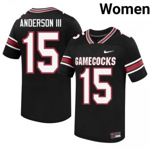 Lucian Anderson III #15 South Carolina Gamecocks Jersey | Gameday Black College Football Women Embroidery 98635488