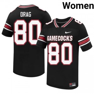Black Max Drag #80 S. Carolina Jersey | Women High School Football Moisture Wicking Embroidery 84816075