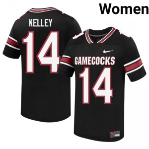 S. Carolina Max Kelley #14 Black Jersey | Essential Embroidery NCAA Football Women Apparel 61054429