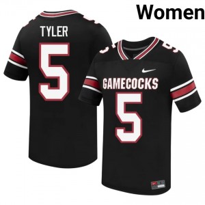 South Carolina Gamecocks Mike Tyler #5 Black Jersey | Premium Embroidery NCAA Football Women Apparel 83490917