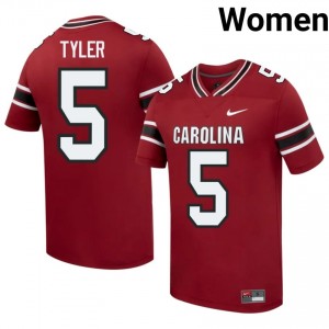 Garnet Mike Tyler #5 S. Carolina Jersey | Women High School Football Limited Swen 76882771