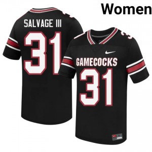 Neil Salvage III #31 S. Carolina Jersey | Pro-Grade Black College Football Women Embroidery 49248284