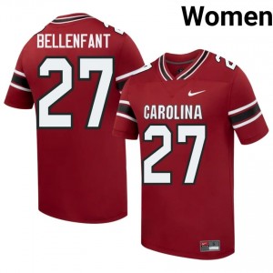 Garnet Upton Bellenfant #27 SC Gamecocks Jersey | Women High School Football Limited Swen 73585248