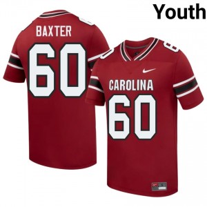 #60 Anthony Baxter Carolina Garnet Jersey | Alumni Stitch Youth Player Football Gear 16860242