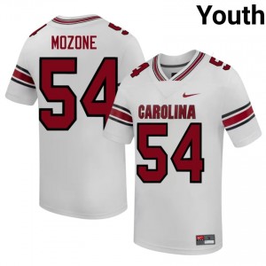 Ashton Mozone #54 USC Gamecocks Jersey | Pro-Grade White College Football Youth Stitched 52246682