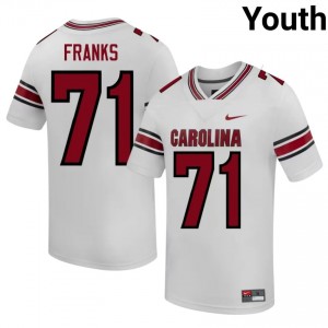 Top-Tier Blake Franks #71 USC Gamecocks White Jersey | Youth University Football Stitched Fan Gear 10919240