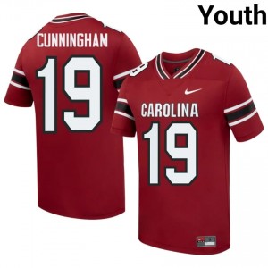 #19 Brandon Cunningham USC Gamecocks Garnet Jersey | Alumni Stitch Youth Player Football Gear 62454157