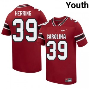 USC Gamecocks Caleb Herring #39 Garnet Jersey | Essential Swen NCAA Football Youth Apparel 50176056