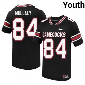 Durable Charly Mullaly #84 Fighting Gamecocks Black Jersey | Youth University Football Embroidery Fan Gear 50124617