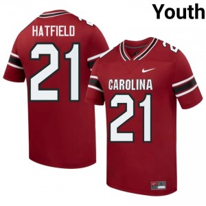 Chris Hatfield #21 SC Gamecocks Jersey | Iconic Garnet College Football Youth Stitch 55867176