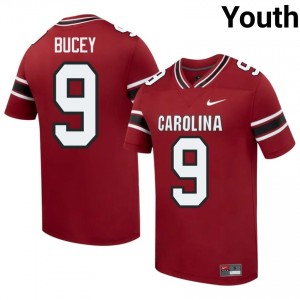 David Bucey #9 Carolina Jersey | Pro-Grade Garnet College Football Youth Swen 22463944
