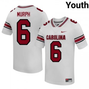#6 Donovan Murph South Carolina Gamecocks White Jersey | Alumni Stitched Youth Player Football Gear 84828204