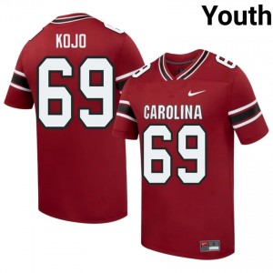 #69 Emmanuel Kojo Poku UofSC Garnet Jersey | Authentic Stitch Youth Player Football Gear 57227676