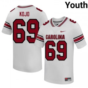 Carolina Emmanuel Kojo Poku #69 White Jersey | Premium Stitched NCAA Football Youth Apparel 25418981
