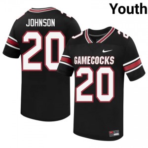 Ethan Johnson #20 UofSC Jersey | Exclusive Black College Football Youth Embroidery 91457523