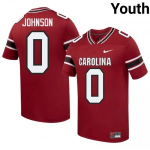 #0 Fred Johnson SC Gamecocks Garnet Jersey | Elite Swen Youth Player Football Gear 90196025
