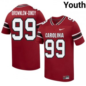#99 Gabriel Brownlow-Dindy SC Gamecocks Garnet Jersey | Alumni Stitch Youth Player Football Gear 90013696