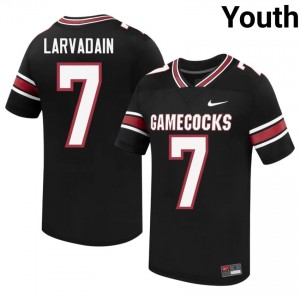 #7 Gage Larvadain Gamecocks Black Jersey | Alumni Embroidery Youth Player Football Gear 68509058