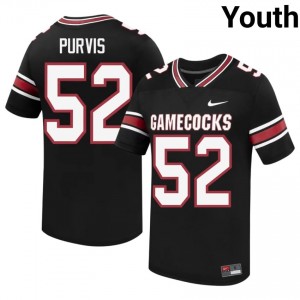 Hank Purvis #52 South Carolina Gamecocks Jersey | Exclusive Black College Football Youth Embroidery 11817079