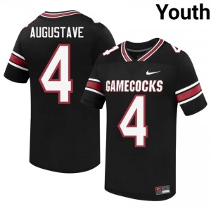 Isaiah Augustave #4 Gamecocks Jersey | Pro-Grade Black College Football Youth Embroidery 96305914
