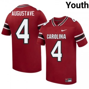 #4 Isaiah Augustave USC Gamecocks Garnet Jersey | Elite Swen Youth Player Football Gear 42418822