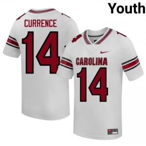 South Carolina Gamecocks J'Zavien Currence #14 White Jersey | Pro Cut Stitched NCAA Football Youth Apparel 32938020
