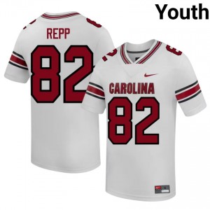 Jackson Repp #82 S. Carolina Jersey | Pro-Grade White College Football Youth Stitched 17543351