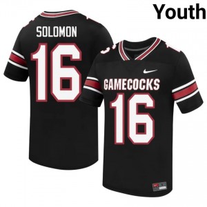 #16 Jalewis Solomon South Carolina Gamecocks Black Jersey | Alumni Embroidery Youth Player Football Gear 71690323