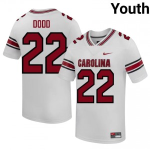 #22 Jaquavious Dodd South Carolina Gamecocks White Jersey | Classic Stitched Youth Player Football Gear 96971514