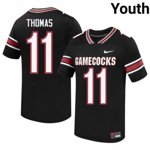 Durable Jordan Thomas #11 UofSC Black Jersey | Youth University Football Embroidery Fan Gear 86909201