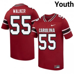 Julian Walker #55 Gamecocks Jersey | Exclusive Garnet College Football Youth Swen 86668429