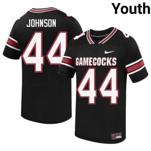 Black KJ Johnson #44 SC Gamecocks Jersey | Youth High School Football Licensed Embroidery 82901565