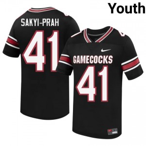 Black Kobby Sakyi-Prah #41 USC Gamecocks Jersey | Youth High School Football Moisture Wicking Embroidery 78475788