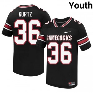 Landon Kurtz #36 South Carolina Gamecocks Jersey | Iconic Black College Football Youth Embroidery 75310094