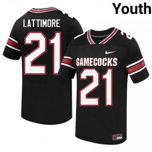 Marcus Lattimore #21 USC Gamecocks Jersey | Gameday Black College Football Youth Embroidery 47468176