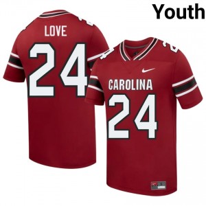 South Carolina Gamecocks Mason Love #24 Garnet Jersey | Pro Cut Stitch NCAA Football Youth Apparel 71540204