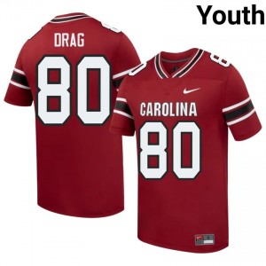 Garnet Max Drag #80 USC Gamecocks Jersey | Youth High School Football Fresh Swen 68563600