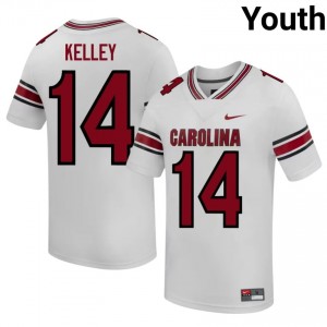 Max Kelley #14 SC Gamecocks Jersey | Pro-Grade White College Football Youth Stitched 68872480