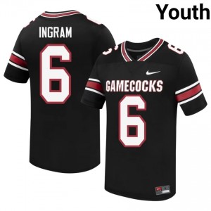 USC Gamecocks Melvin Ingram #6 Black Jersey | Genuine Embroidery NCAA Football Youth Apparel 16327316